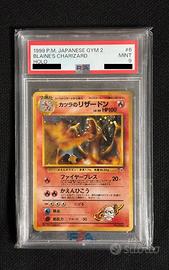 Pokemon Blaine’s Charizard holo jap psa 9
