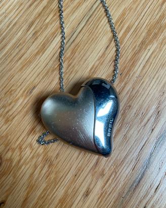 Collana Breil "Chaos" Pendente a Cuore – Acciaio