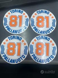 Lorto 4 adesivi Torino pallanuoto 81