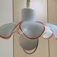 Lampadario tondeggiante anni 70 da cucina vintage
