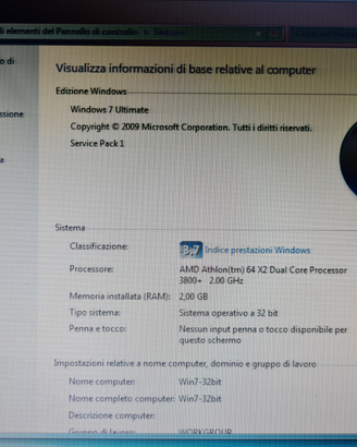 Dual Core 3800 Windows 7