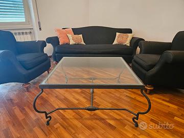 DIVANO + 2 POLTRONE VINTAGE AMERICANI MILLING ROAD