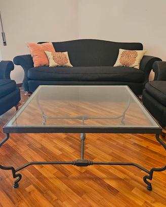 DIVANO + 2 POLTRONE VINTAGE AMERICANI MILLING ROAD