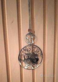 Collana con Ciondolo Gufi - Portafortuna