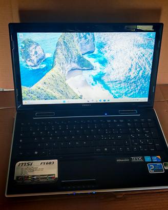 Portatile Msi i5 ram 8gb ssd 250gb vga 1gb