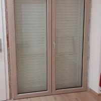 Finestra alluminio 158x233 col. Rovere sbiancato