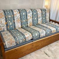 Divano da Cucina in Legno Massello con Cuscini