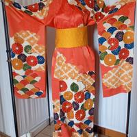 kimono Furisode autentico giapponese in seta 
