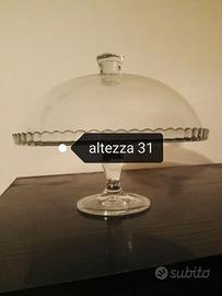 Porta torte in vetro diametro 31 cm.