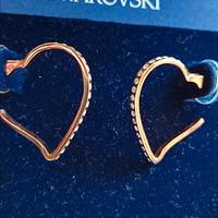 swarovski orecchini cuore placcati oro 