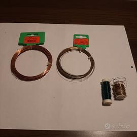 N. 2 MATASSINE IN FILO DI RAME E OTTONE.