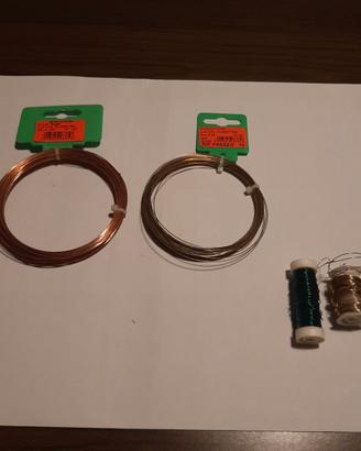 N. 2 MATASSINE IN FILO DI RAME E OTTONE.