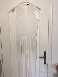 Zara tuta donna tg . Xs color bianco