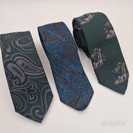 3 cravatte vintage “Effetto Seta”