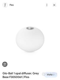 Flos vetro ricambio f3005061 per glo-ball 1 nuovo