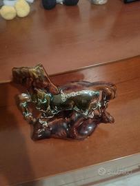 statuina forma di cavallo in ceramica/porcellana 