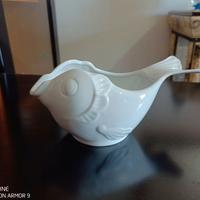 Salsiera a forma di pesce in Porcellana Le Coq