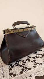 Borsa artigianale vintage in cuoio