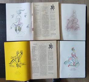 Riviste "Il borghese" '50/60 con pubblicità Vespa