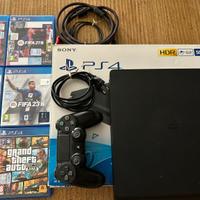PlayStation 4 Slim 500 gb con joystick e 6 giochi
