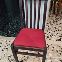 4 sedie in legno massello