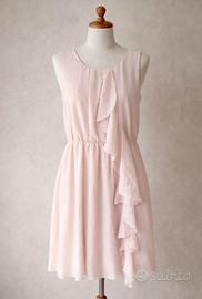 Abito smanicato con volant donna, H&M, tg L, rosa