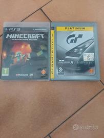MINECRAFT + GRAN TURISMO PS3 PLAYSTATION 