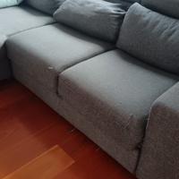 Divano letto 4 posti con Chaise Longue