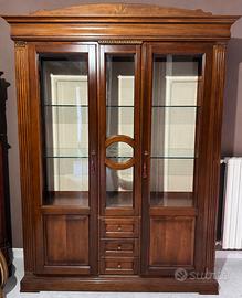 Cristalliera Classica in Legno Massello