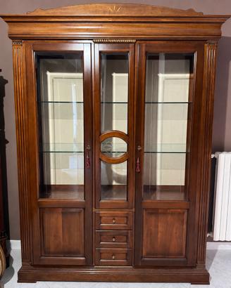 Cristalliera Classica in Legno Massello