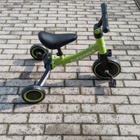 triciclo aggiornabile verde