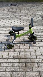 triciclo aggiornabile verde