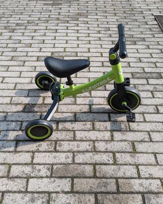 triciclo aggiornabile verde