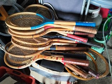 racchette vintage in legno 