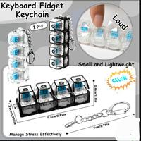 portachiavi  con mini tastiera trasparente gadget