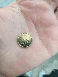 Moneta 1 centesimo dorato