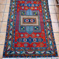 Tappeto Kazak di lana dimensioni 210x130 cm