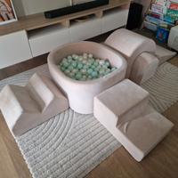 Set in schiuma con piscina di palline, 5 pezzi