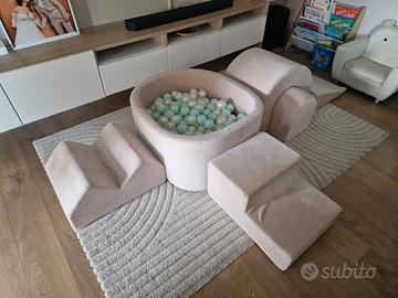 Set in schiuma con piscina di palline, 5 pezzi