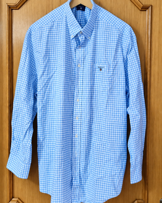 GANT The Poplin Gingham Camicia Uomo 2XL
