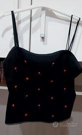 Top nero vintage Malizia by La Perla