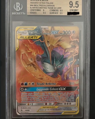 Moltres Zapdos e Articuno GX HIF 44 Ita Bgs 9.5