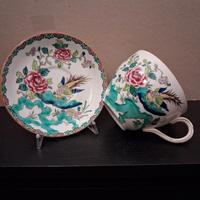 tazzone con piatto ceramica inglese vintage