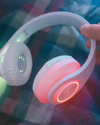 Cuffie wireless con Luci Led.