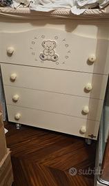 cassettiera con fasciatoio