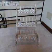Carrello porta vasi shabby chic