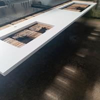 piano cucina bianco nuovo mai utilizzato in agglom