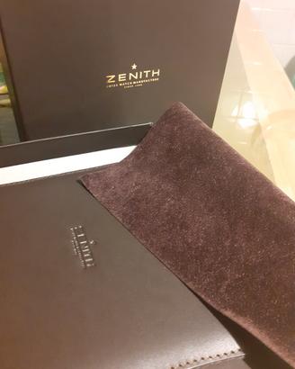 box Zenith viaggio vintage pelle El Primero