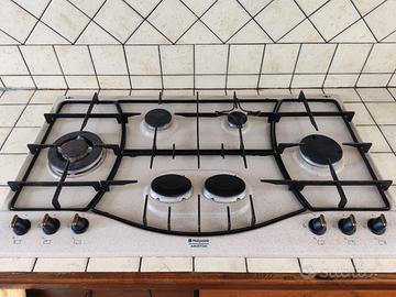 Piano cottura Hotpoint da 90 6 fornelli a gas