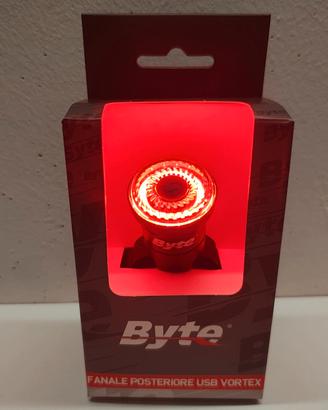 luce posteriore bici usb byte vortex led potente 